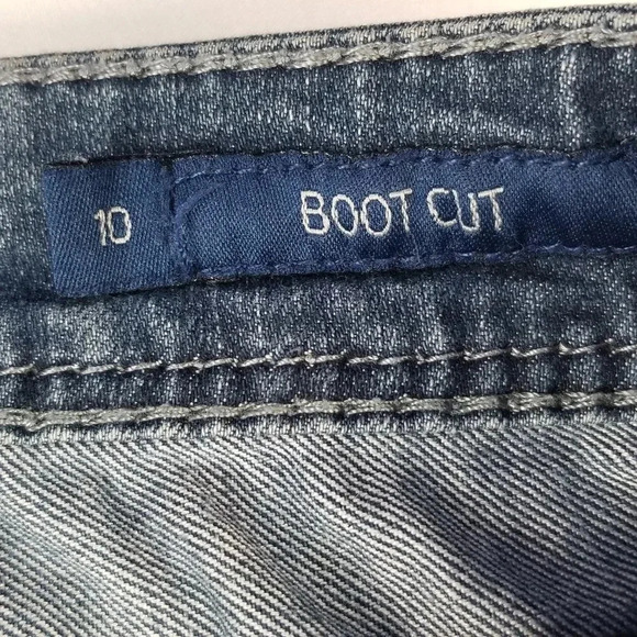 Seven 7 Boot cut Size 10 Women's Blue Denim Jeans - Picture 4 of 10